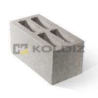 стеновой четырехщелевой блок (бетонный) 390х190х188 - серый  колдиз Подольск купить