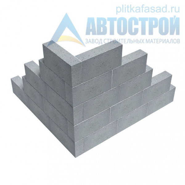 Блок керамзито­бетонный для перегородок 80х190(188)x390 мм полнотелый А-Строй в Подольске по низкой цене