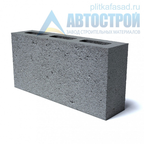 Блок керамзито­бетонный для перегородок 80х190(188)x390 мм пустотелый А-Строй в Подольске по низкой цене