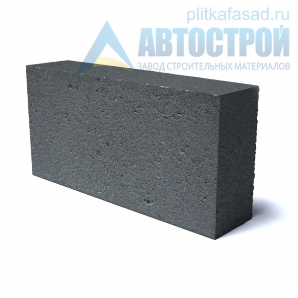 Блок облицовочный фасадный угловой полнотелый 90х188х390 мм черный А-Строй в Подольске по низкой цене