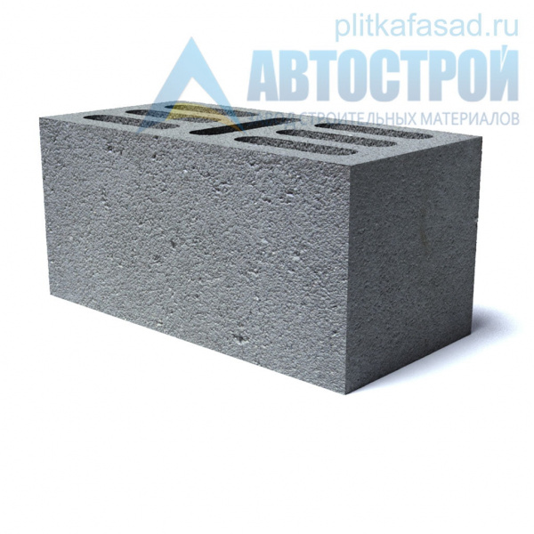Блок бетонный стеновой 190x190x390 мм семищелевой А-Строй в Подольске по низкой цене