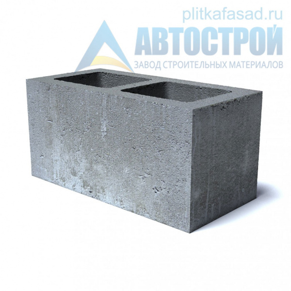 Блок керамзито­бетонный стеновой 190×190(188)x390 мм пустотелый А-Строй в Подольске по низкой цене