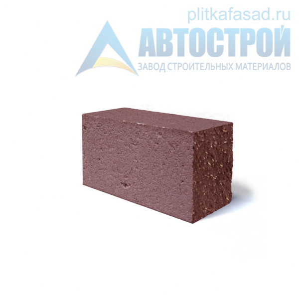 Блок облицовочный фасадный угловой полнотелый 90х90х195 мм красный А-Строй в Подольске по низкой цене