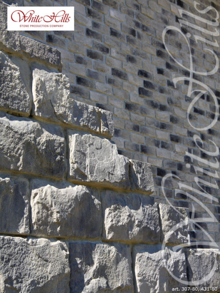 Искусственный декоративный камень Шеффилд 431-80+436-80 углы White Hills в Подольске по низкой цене